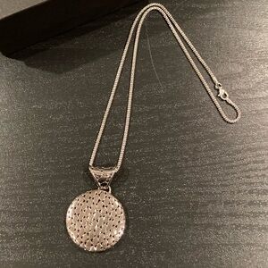 NWOT 925 Annika Witt Sterling Statement Necklace. 18 inch chain. Lobster clasp.